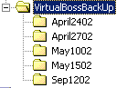 Having your backup scheme organized by date allows for a faster way to recall your information.